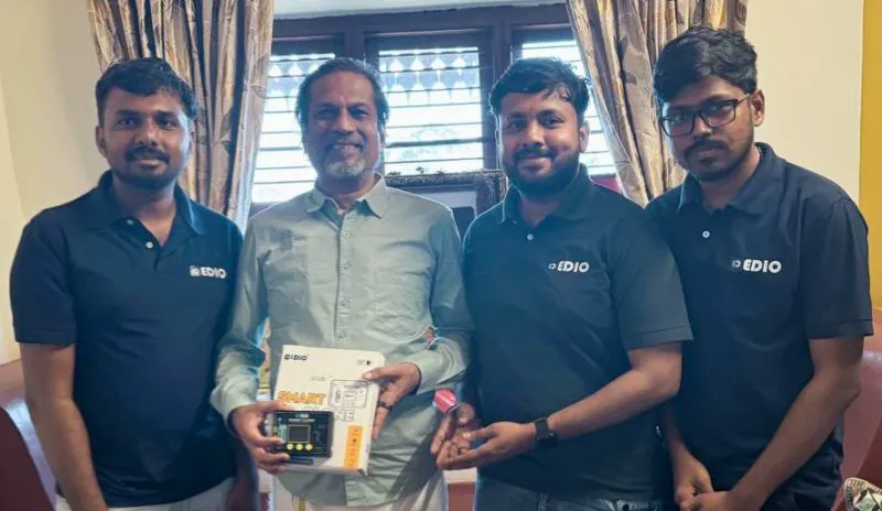 Sridhar Vembu with the EDIO team